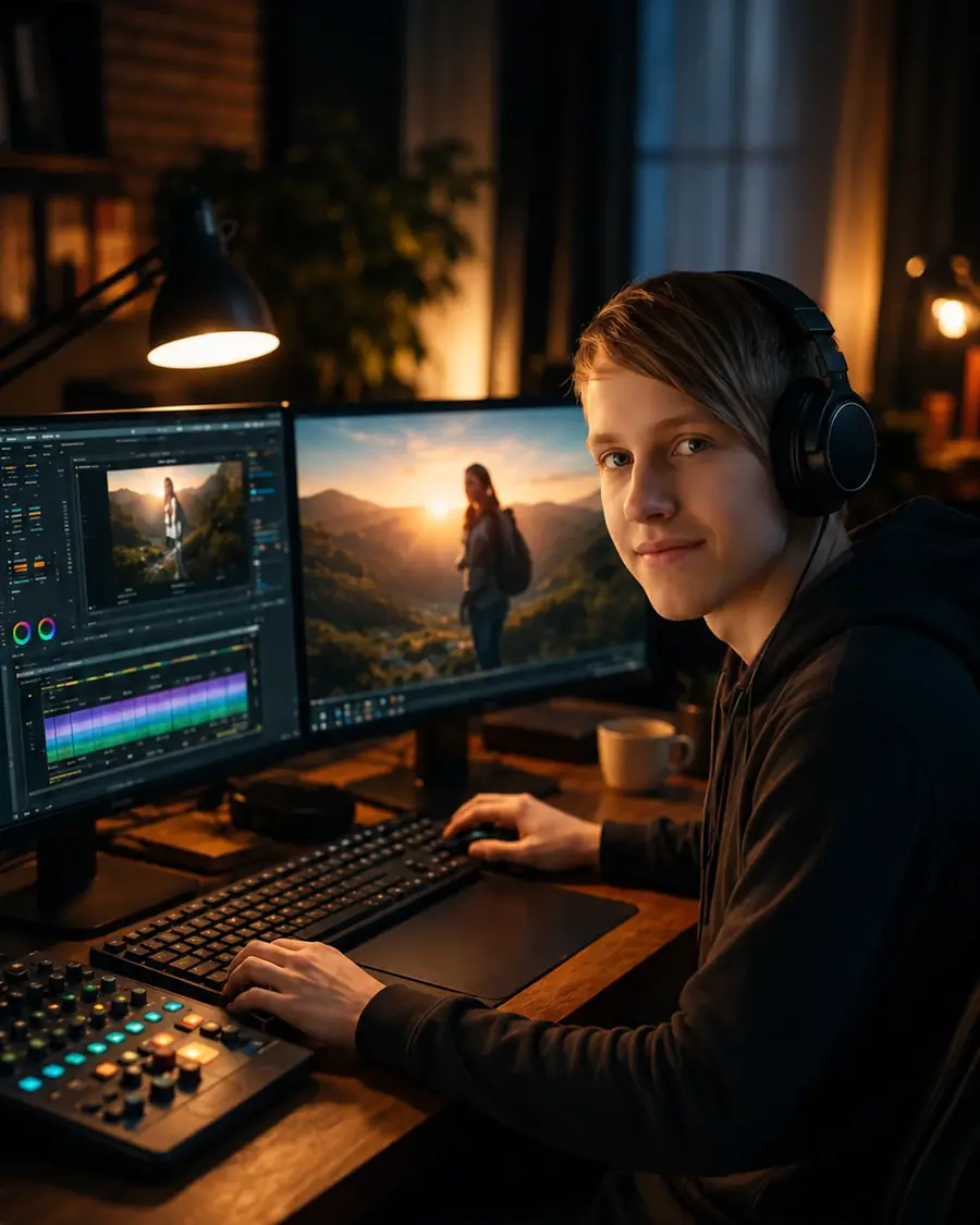 Ярослав — ведущий видеомонтажёр Vigrama Studio
